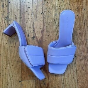 Open Edit Lavender Slide Heels Size 7.5